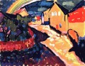 Murnau with rainbow Wassily Kandinsky
